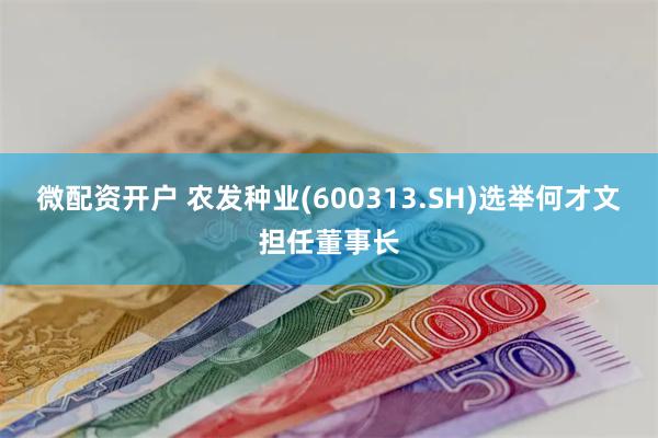 微配资开户 农发种业(600313.SH)选举何才文担任董事长