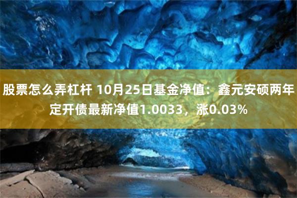 股票怎么弄杠杆 10月25日基金净值：鑫元安硕两年定开债最新净值1.0033，涨0.03%