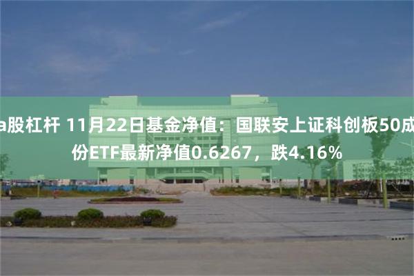 a股杠杆 11月22日基金净值：国联安上证科创板50成份ETF最新净值0.6267，跌4.16%